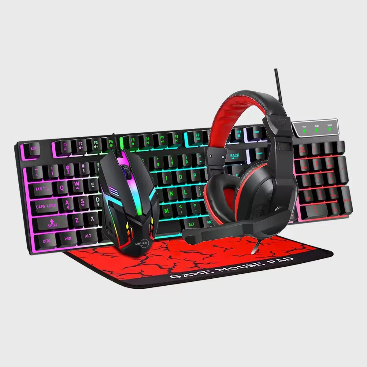 4 in 1 RGB Gaming Keyboard Combo Set