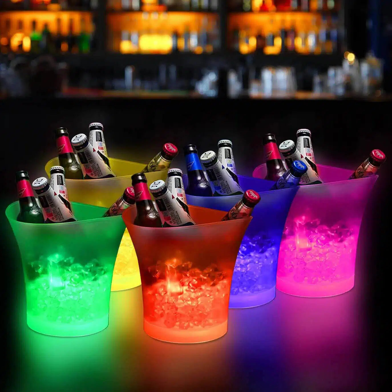5L Ice Bucket Wireless Bluetooth Multicolor LED Rechargeable Party Speaker