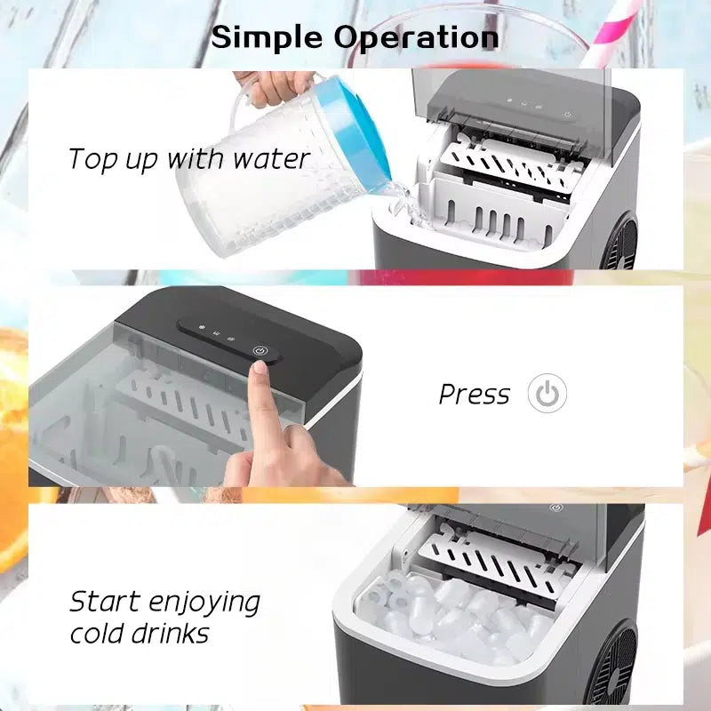 Portable Ice Cube Maker Machine