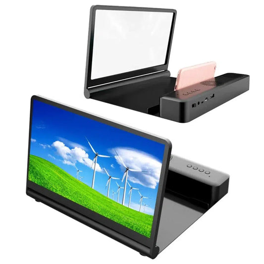 3D Phone Screen Magnifier with Bluetooth Speaker